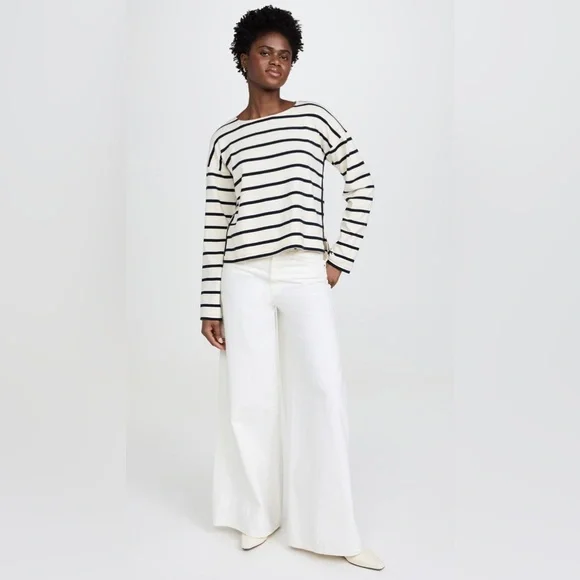 La Ligne Breton Navy Striped Long Sleeve Top - Picture 2 of 9